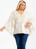 Long Bell sleeve Floral Blouse