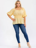 Yellow Polka Dot Blouse
