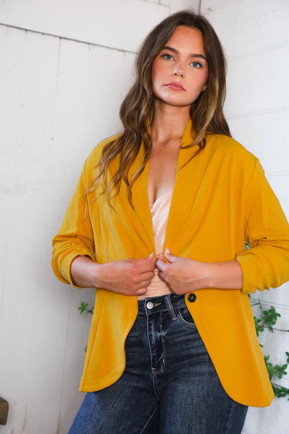 Mustard Blazer