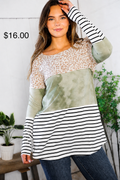Olive leopard longsleeve