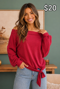 Burgundy off the shoulder top ￼