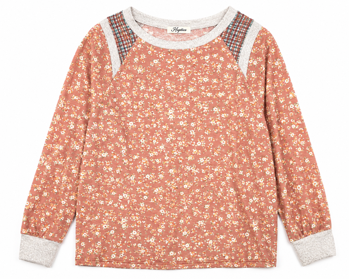 Orange longsleeve floral