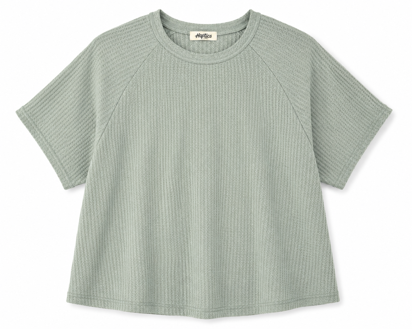Sage waffleknit shirt