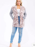 Taupe Leopard Cardigan
